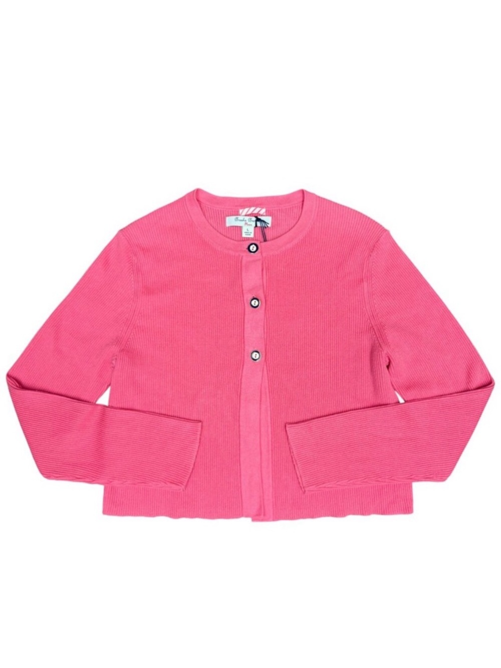 BROOKS BROTHERS Girls’‎ NEW FLEECE Supima Cotton Cardigan Sweater | Size L